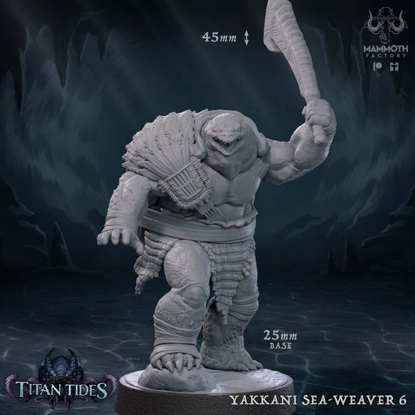 Yakkani Sea-Weaver 3D-printed model