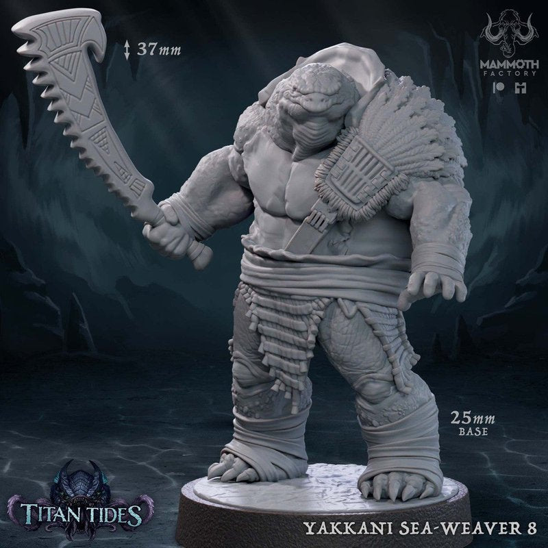 Yakkani Sea-Weaver 3D-printed model