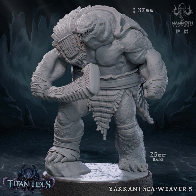 Yakkani Sea-Weaver 3D-printed model