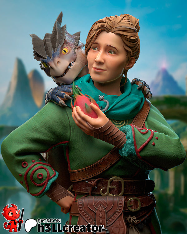 Zoe 3D-printed model