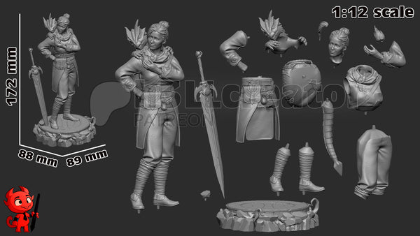 Zoe 3D-printed model