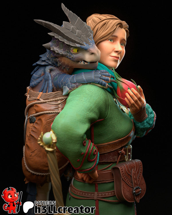 Zoe 3D-printed model