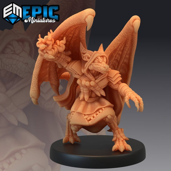 Winged Kobold Shaman 3D-printed model
