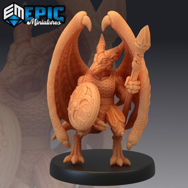 Winged Kobold Warrior Spear 3D-printed model