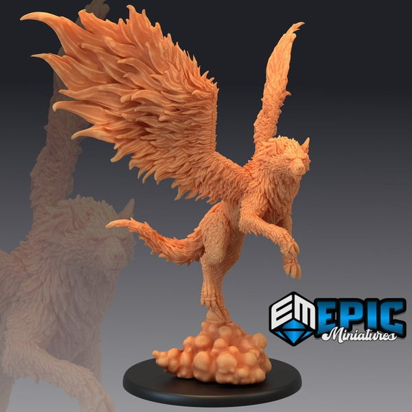 Winged Wolf 3D-printed model