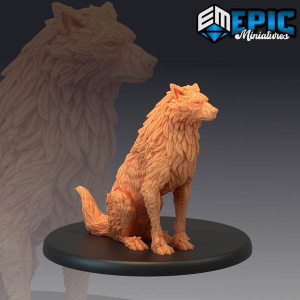 Winter Wolf 3D-printed model