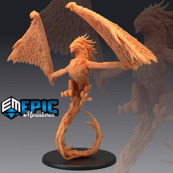Wood Wyvern 3D-printed model