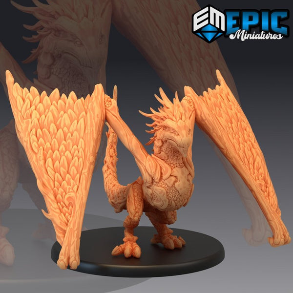 Wood Wyvern 3D-printed model