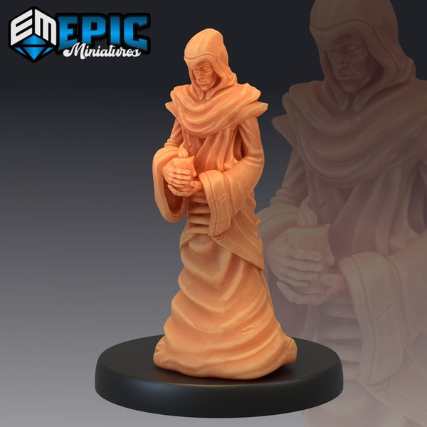 Yellow Cultist Praying 3D-printed model