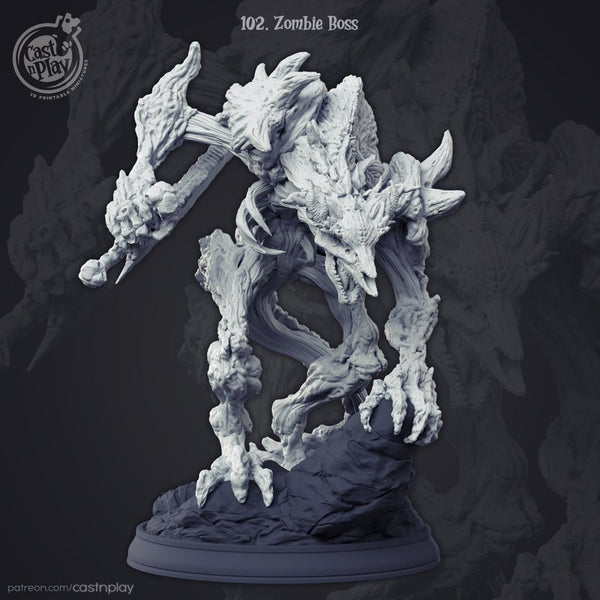 Zombie Boss 3D-printed model