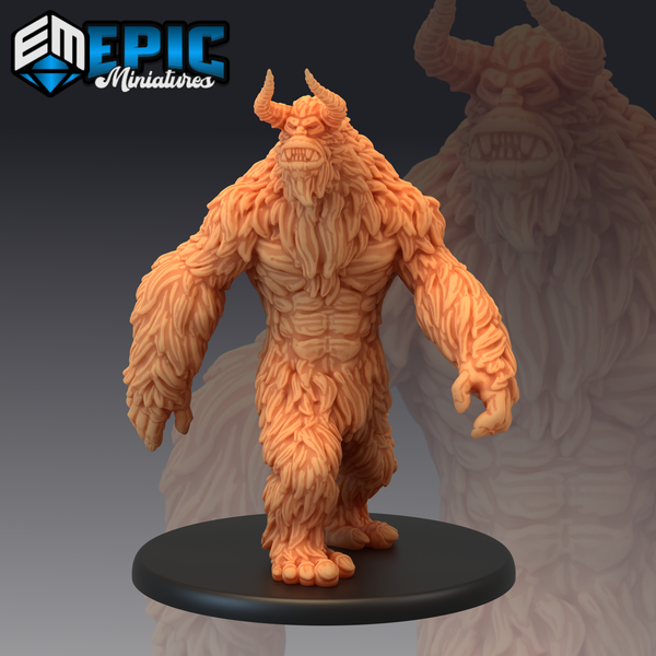 Yeti 3D-printed model