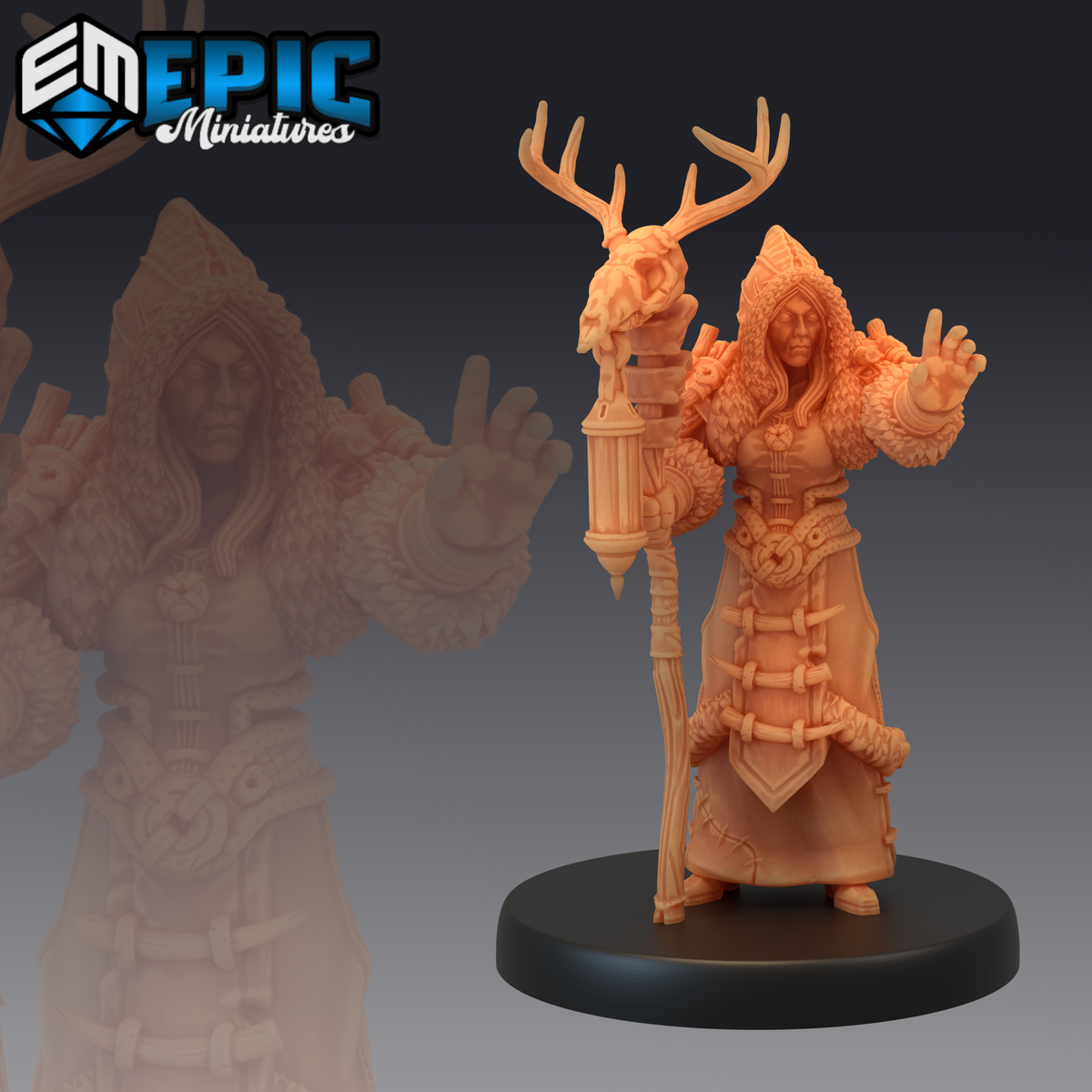 Winter Shaman 3D-printed model