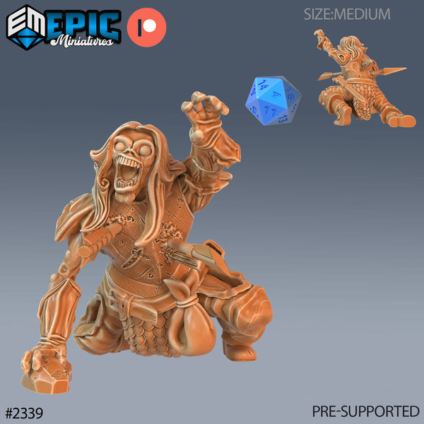 Zombie Warrior 3D-printed model