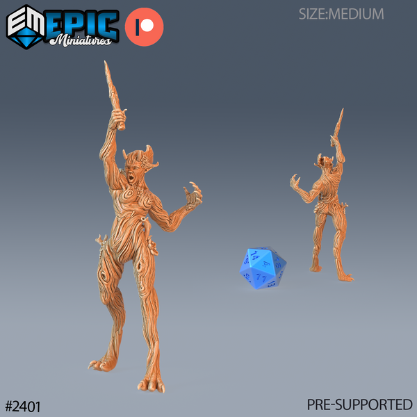 Wood Dryad 3D-printed model