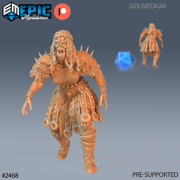Zombie Knight Female 3D-printed model