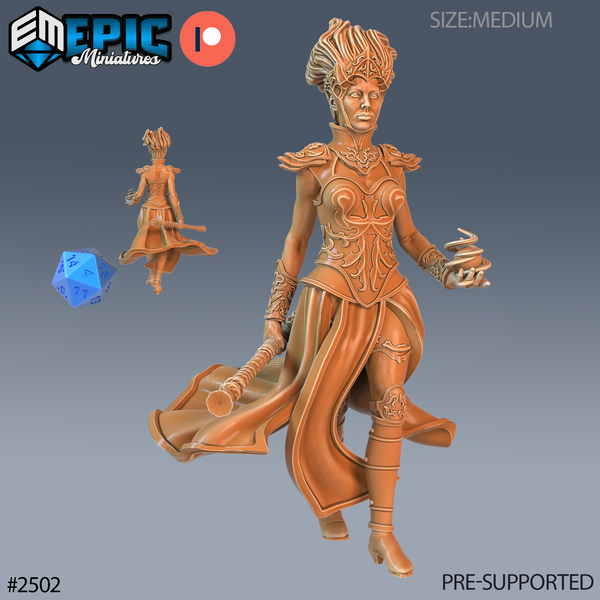 Wind Genasi 3D-printed model