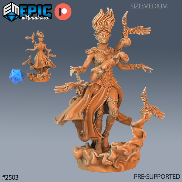 Wind Genasi 3D-printed model