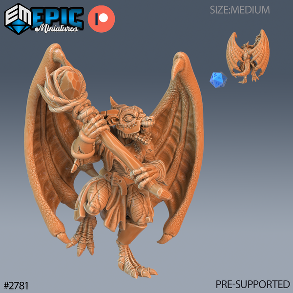 Winged Kobold Tribe 3D-printed model