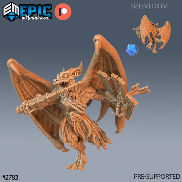 Winged Kobold Tribe 3D-printed model