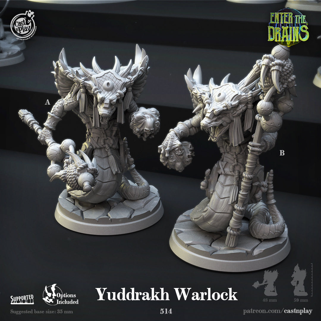 Yuddrakh Warlock 3D-printed model