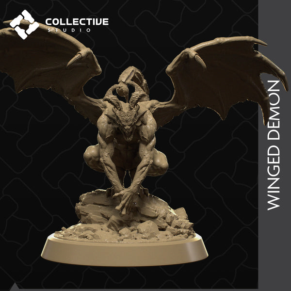 Winged Demon 3D-printed model