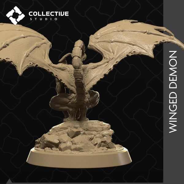 Winged Demon 3D-printed model