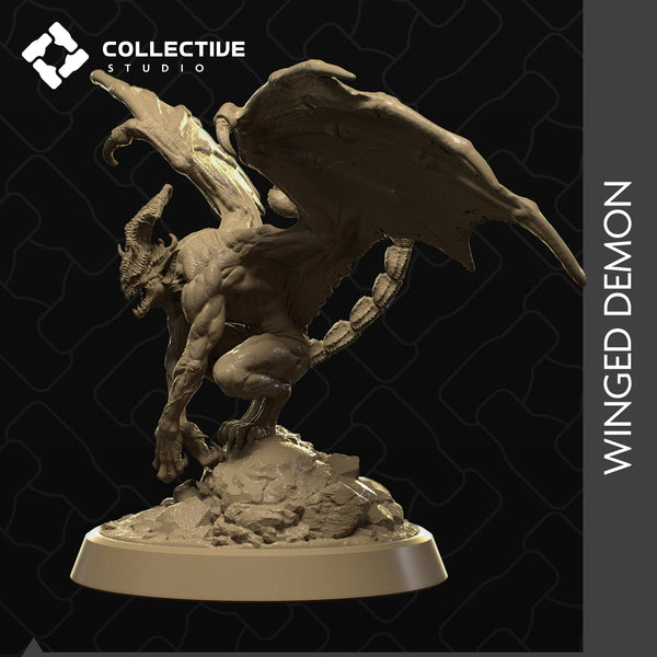 Winged Demon 3D-printed model