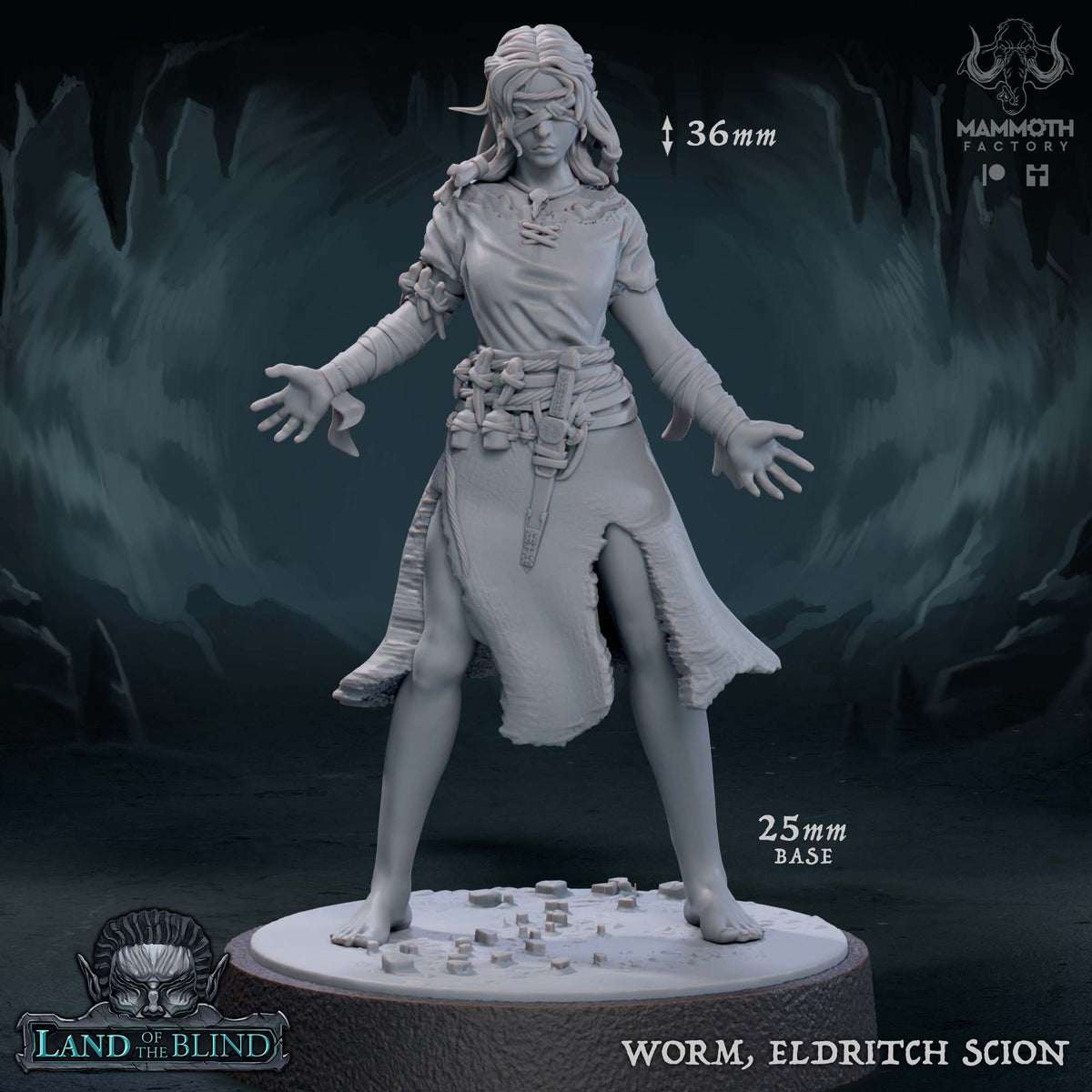 Worm, Eldritch Scion 3D-printed model