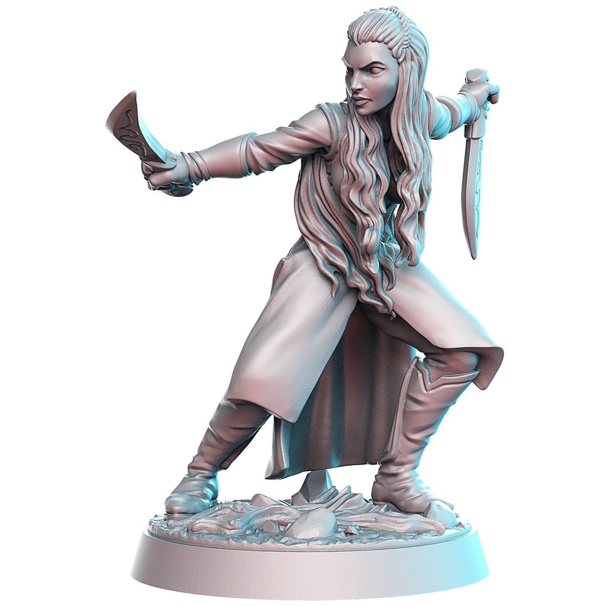 Aurielle - (Human Rogue) - 32mm Resin Model - The Printable Dragon