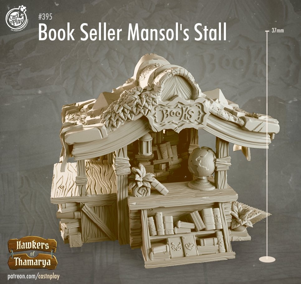 Book Sellar Stall - The Printable Dragon