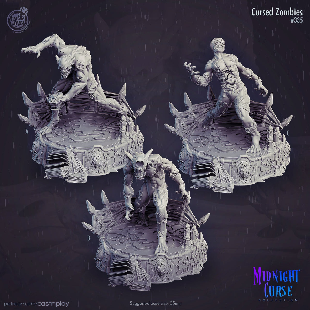 Cursed Zombies - The Printable Dragon