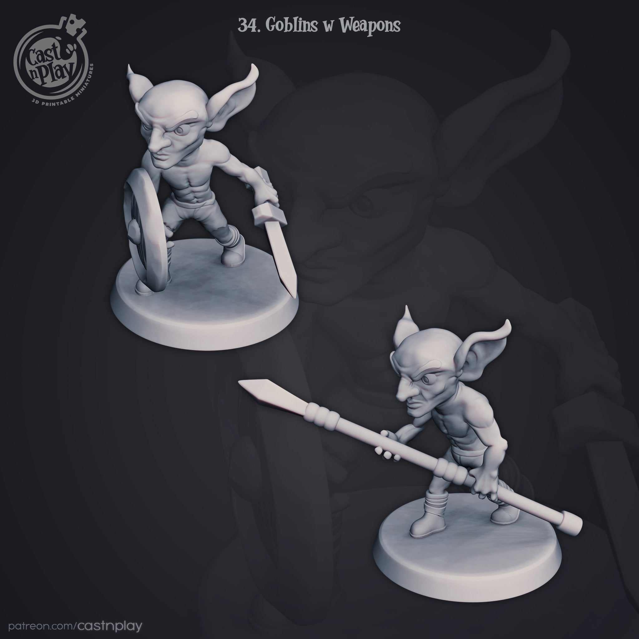 Goblins With Weapons - The Printable Dragon