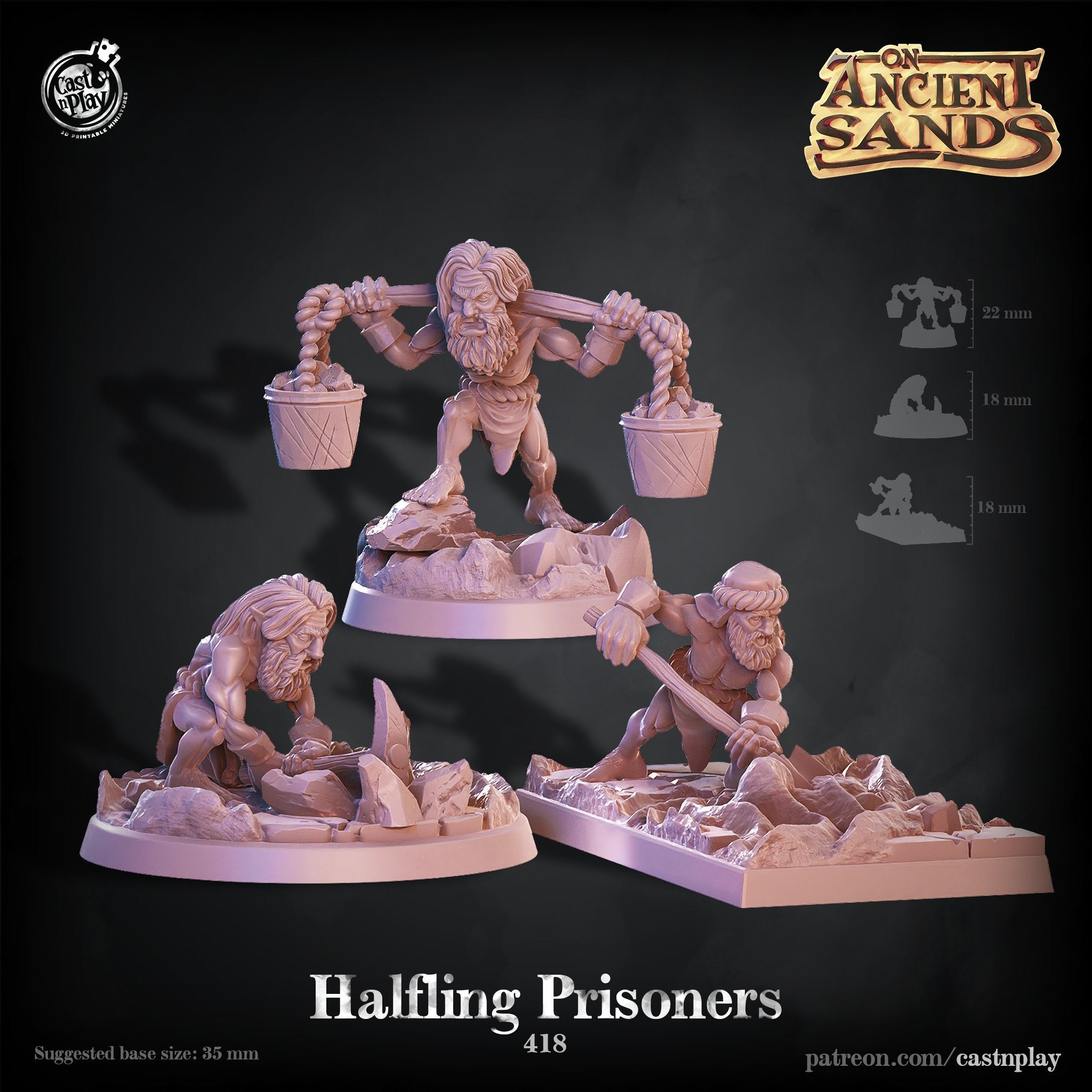 Halfing Prisoners - The Printable Dragon