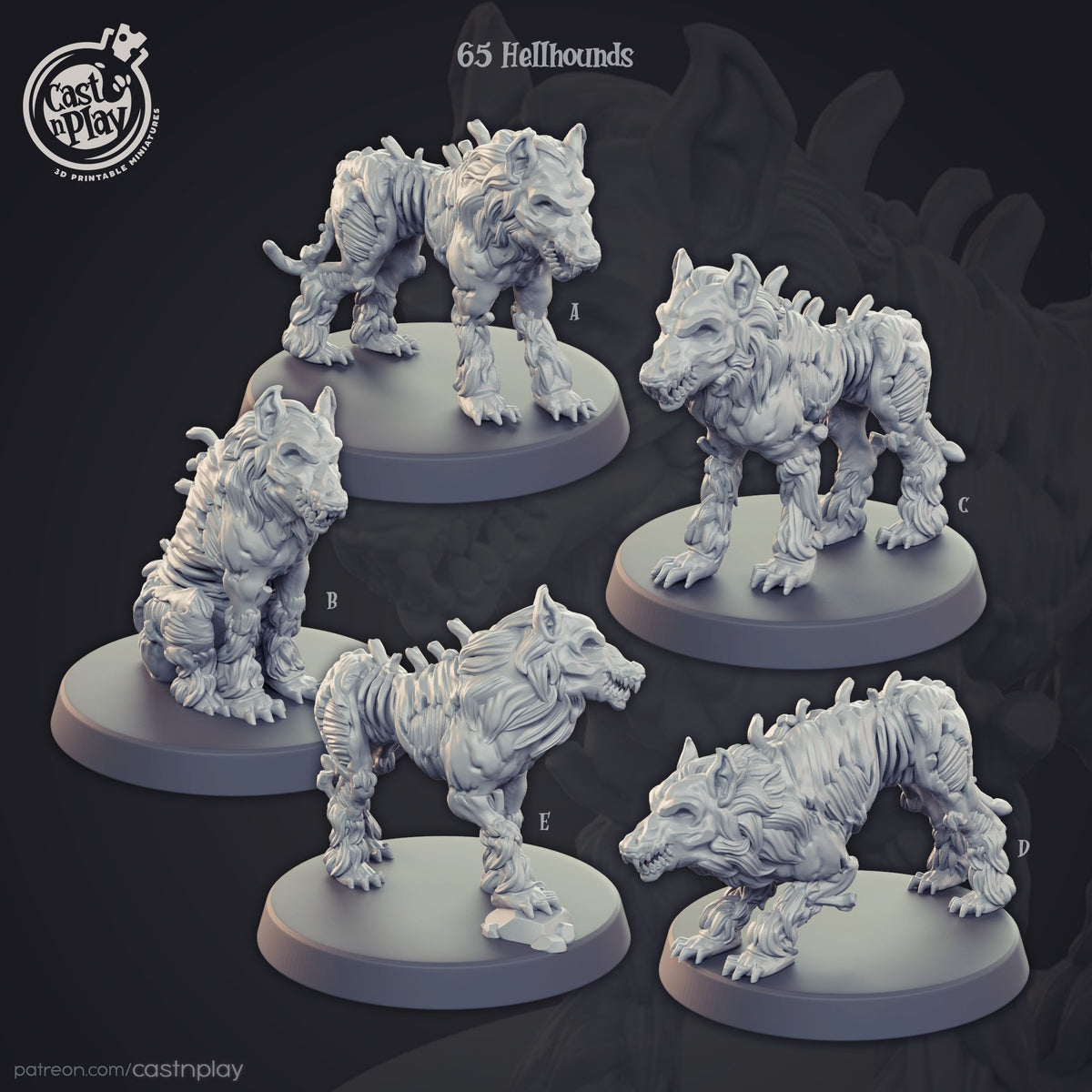 Hellhounds - The Printable Dragon