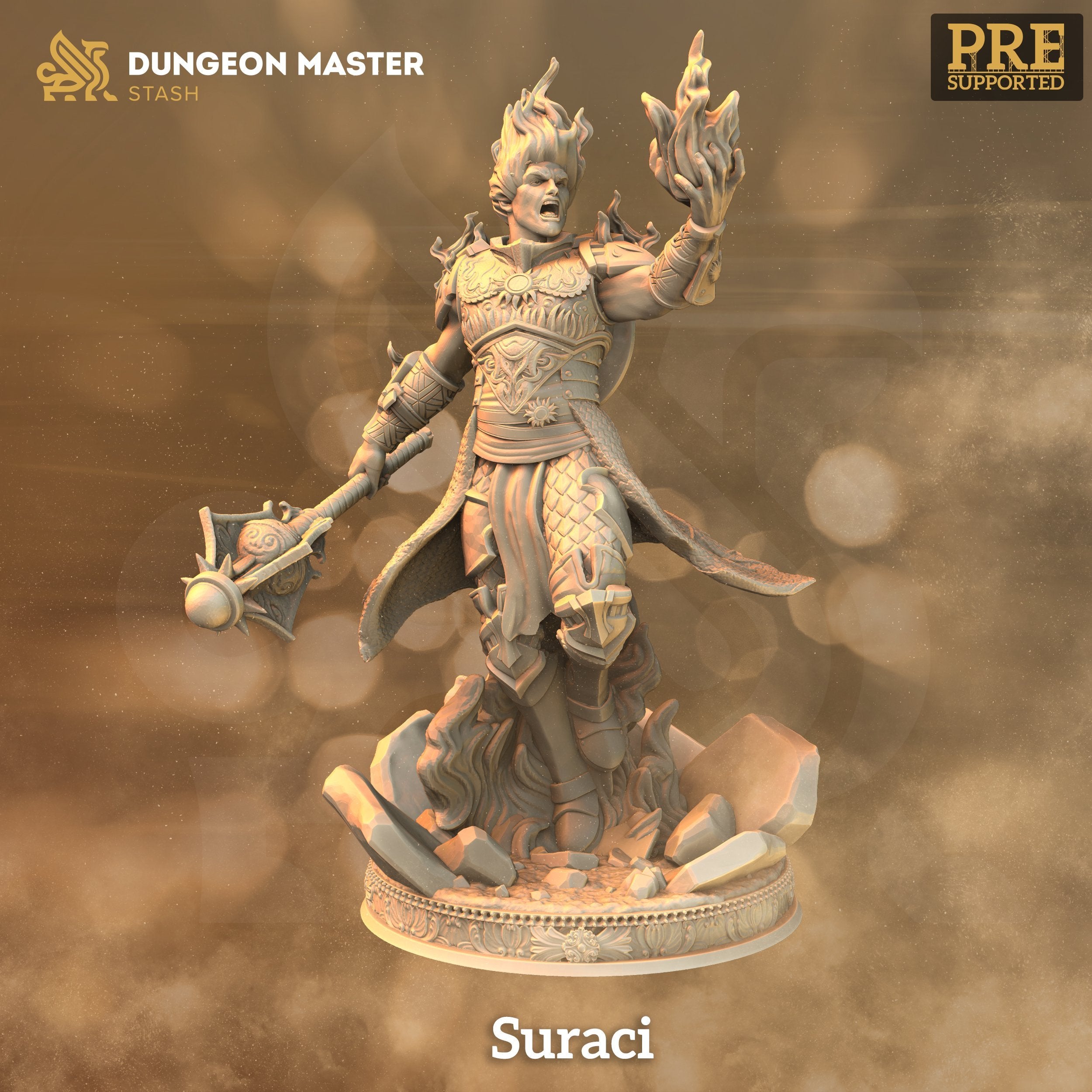 Sun Cleric Suraci - The Printable Dragon
