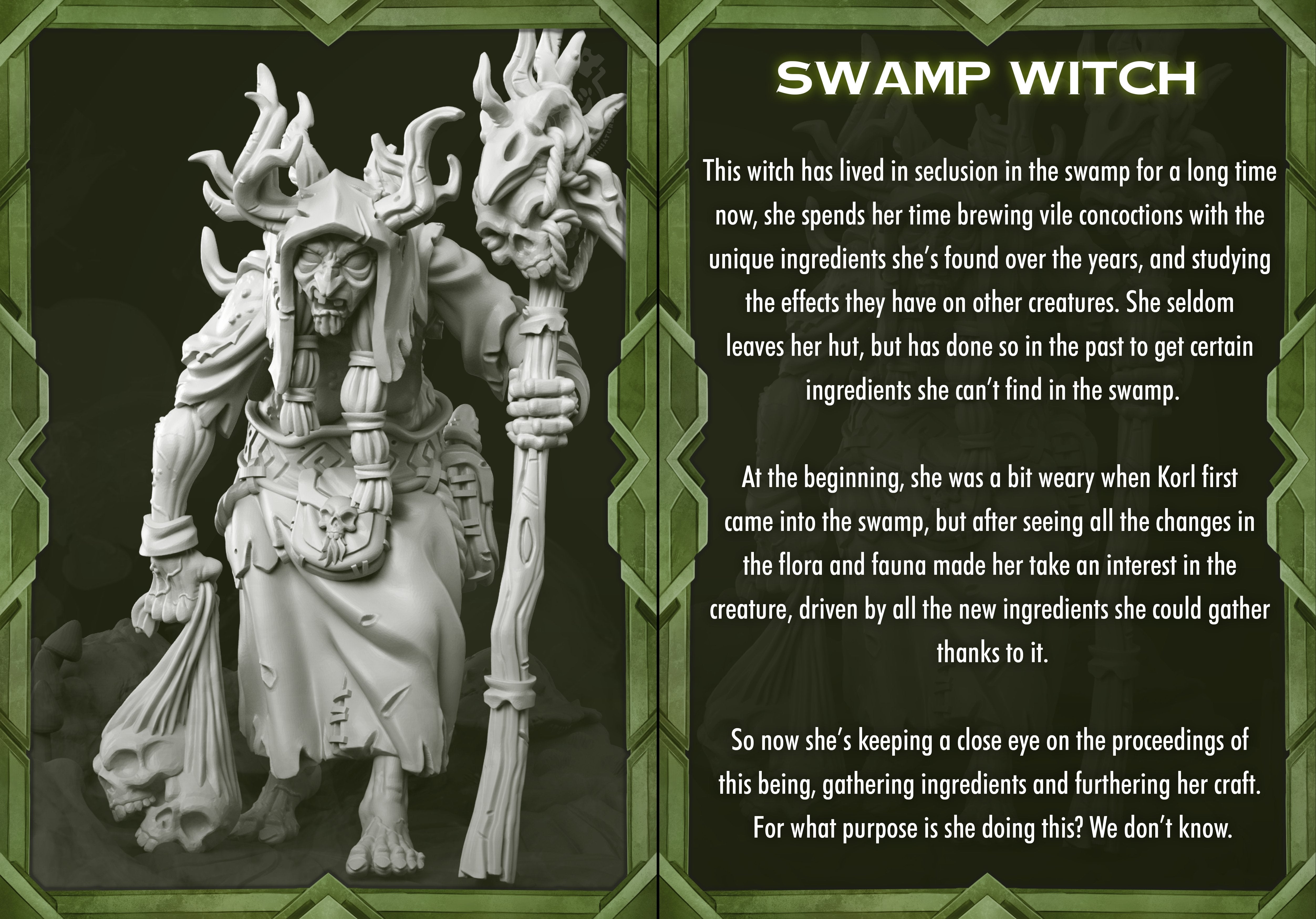 Swamp Witch - The Printable Dragon