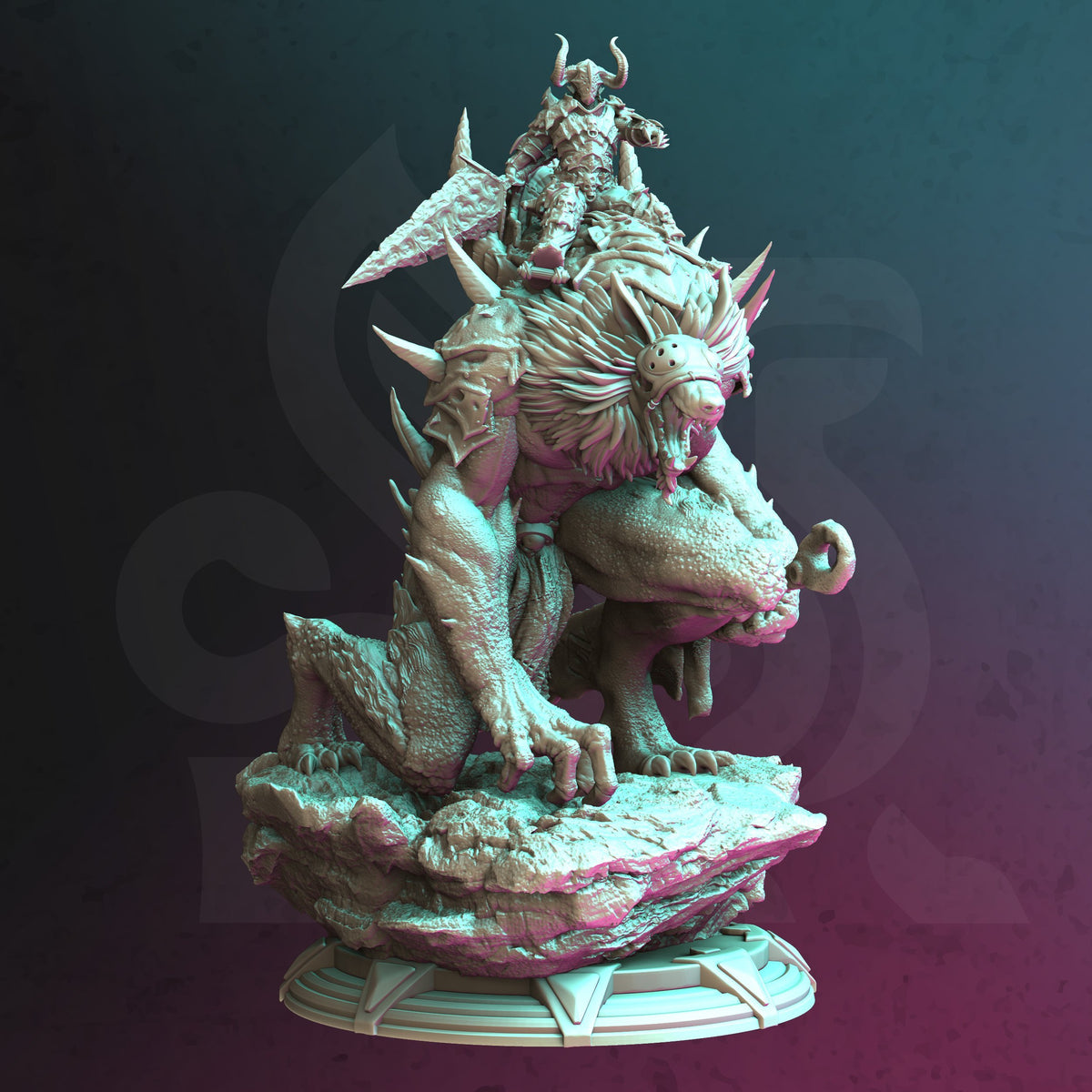 Werewolf Rider Morian - The Printable Dragon