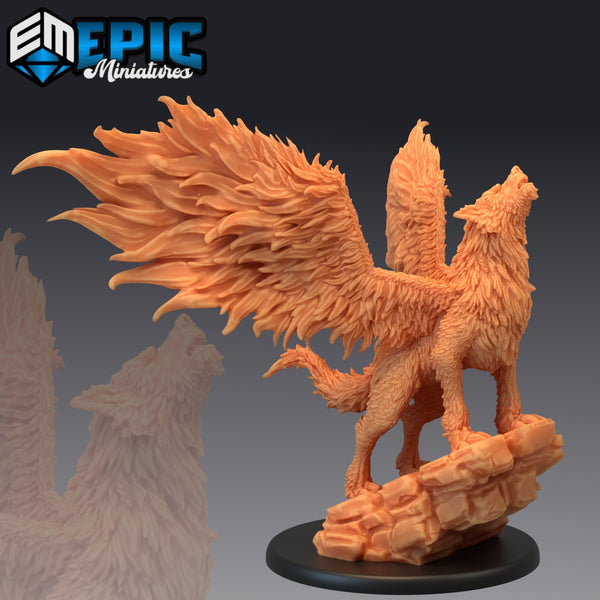 Winged Wolf - The Printable Dragon