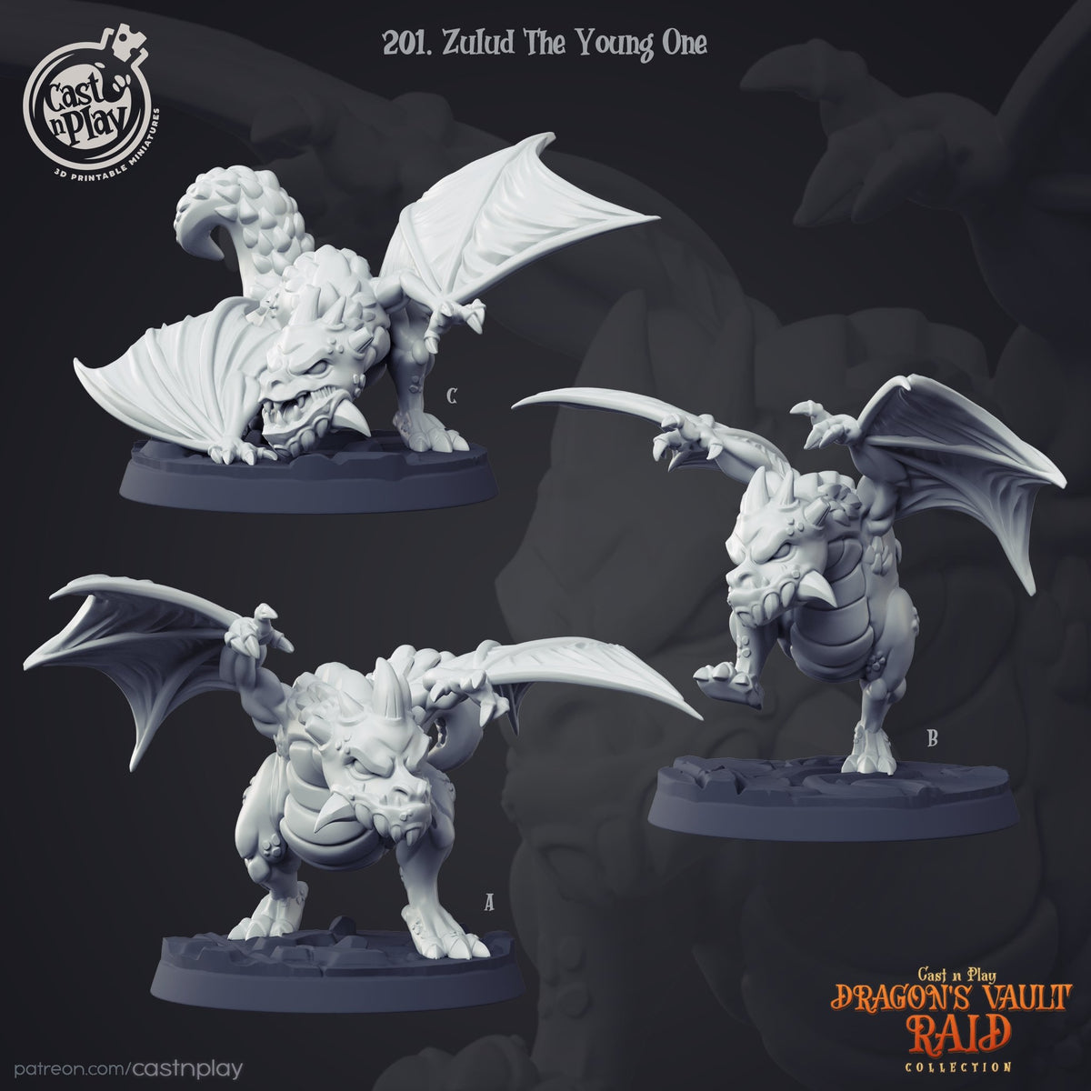Zulud The Young One - The Printable Dragon