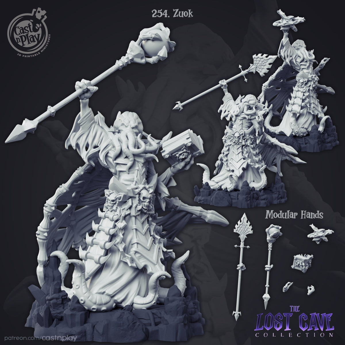 Zuok - MindFlayer Lord - The Printable Dragon